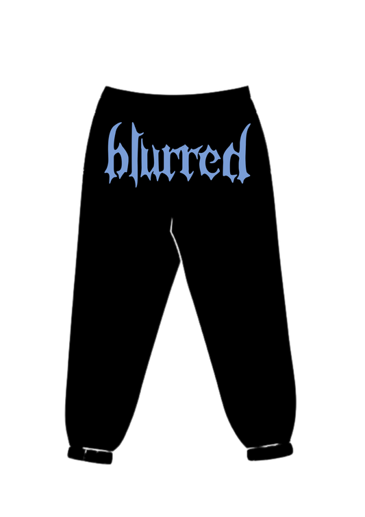 Blue Blurred Trackpants